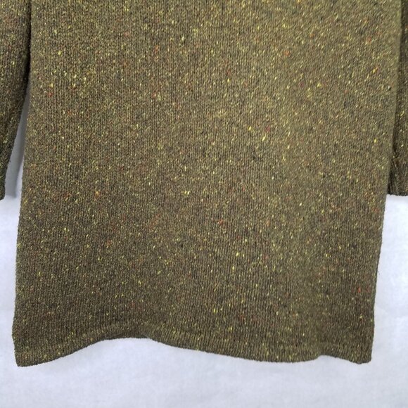 Sundance Full Zip Sweater Women's S Speckled Green Lambs Wool Cardigan Oversized - Picture 12 of 16